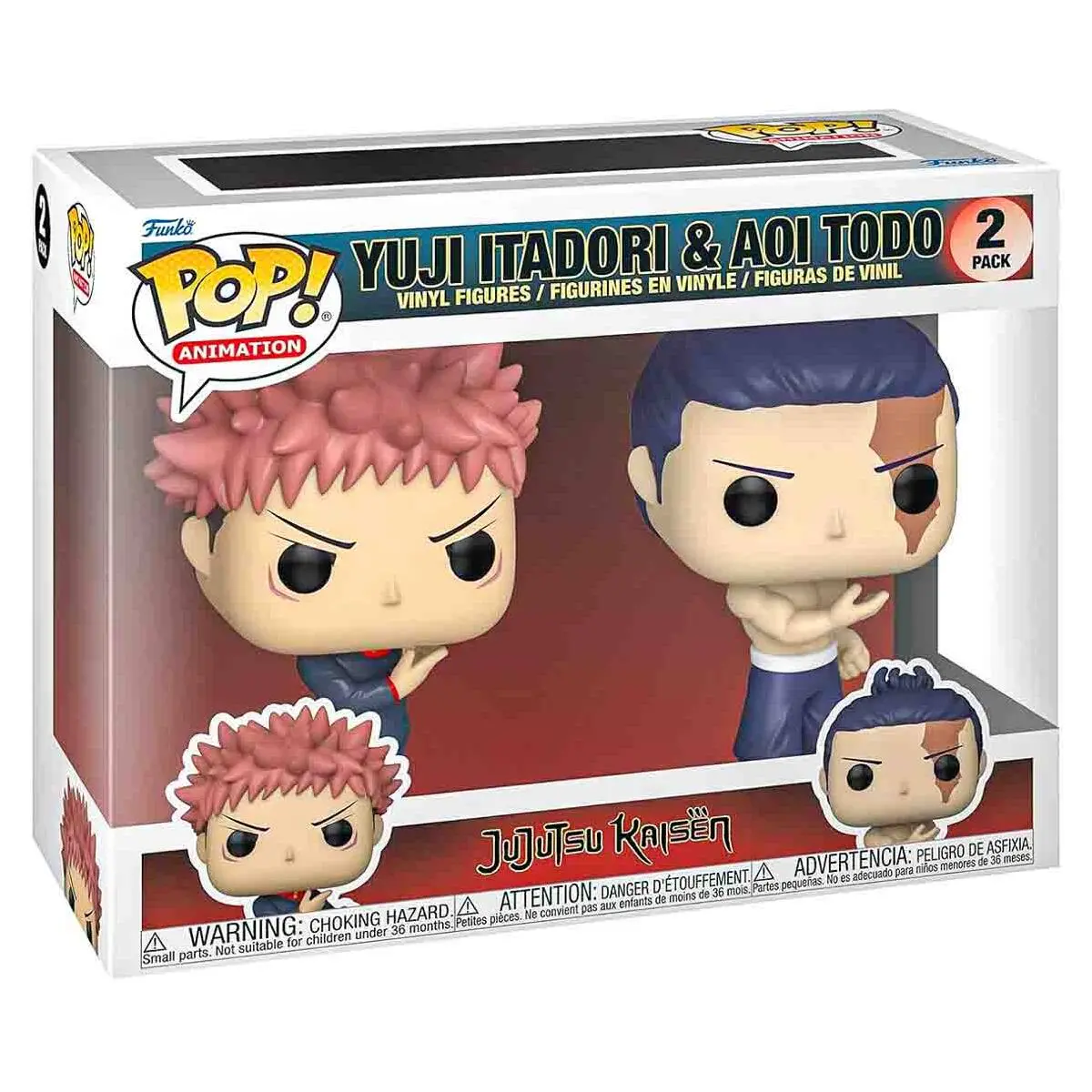 Funko Pop! Animation: Jujutsu Kaisen: Yuji Itadori & Aoi Todo Vinyl Figure (2 Pack) 1