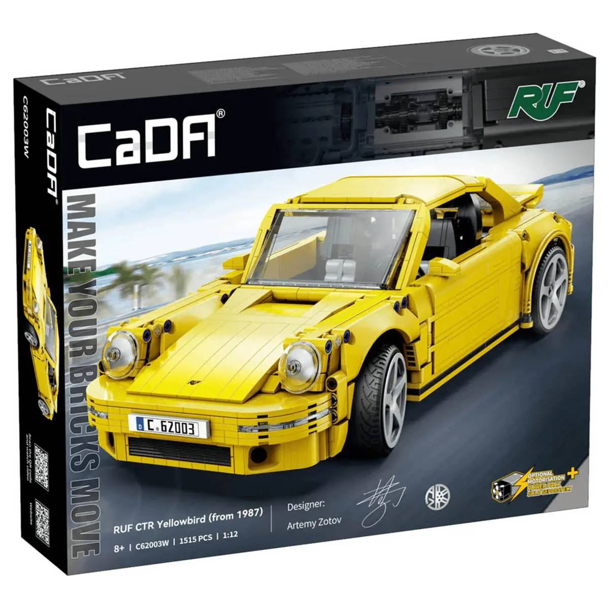 Cada Ruf Ctr 2017 Yellowbird 1:12 Building Block Set (1515 Piece) 1