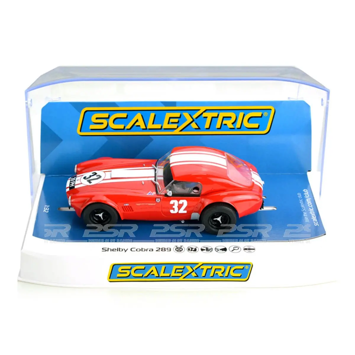 Scalextric Shelby Cobra 289 Red Slot Car 1