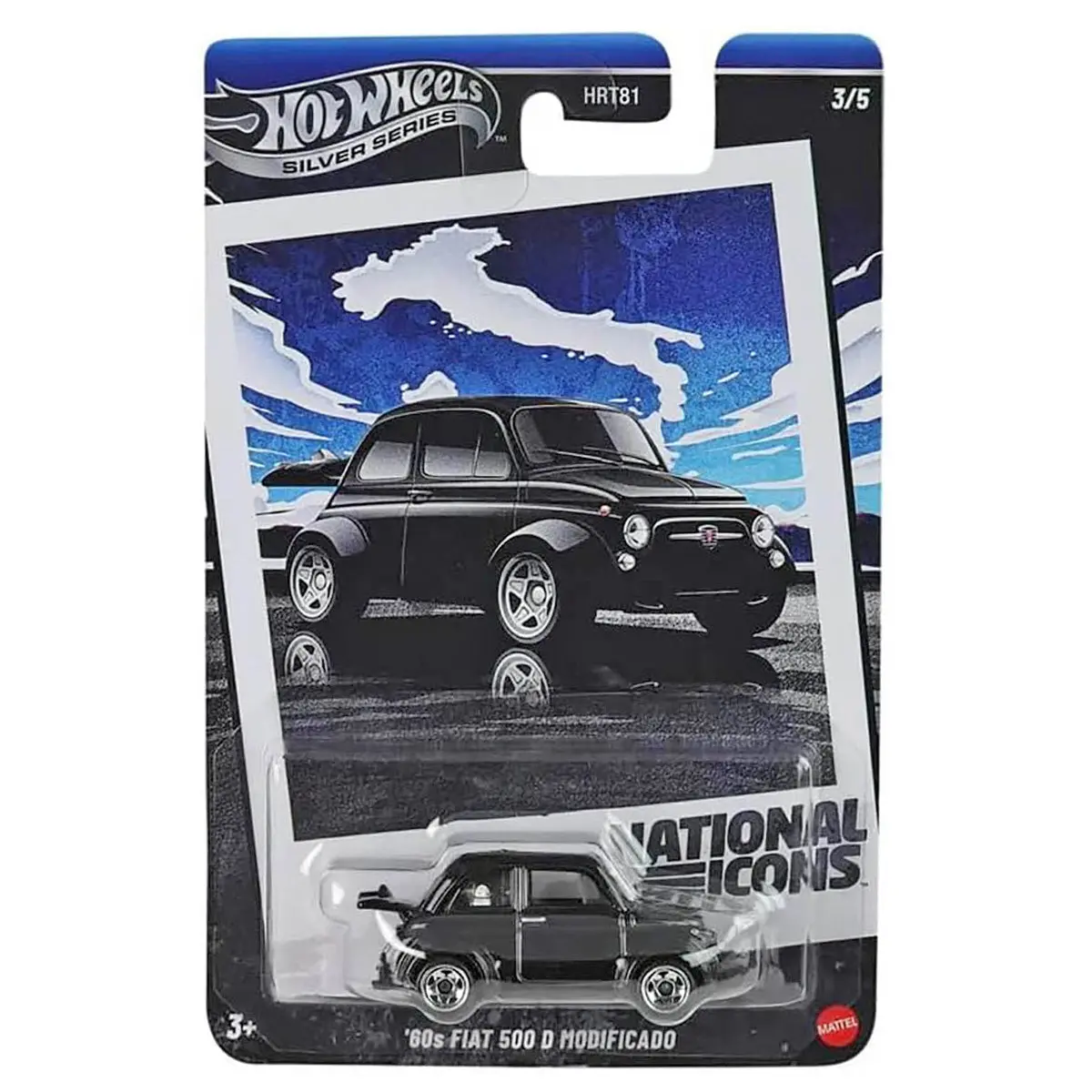 Hot Wheels Silver Series: National Icons: 60'S Fiat 500 D Modificado Car (3/5) 1