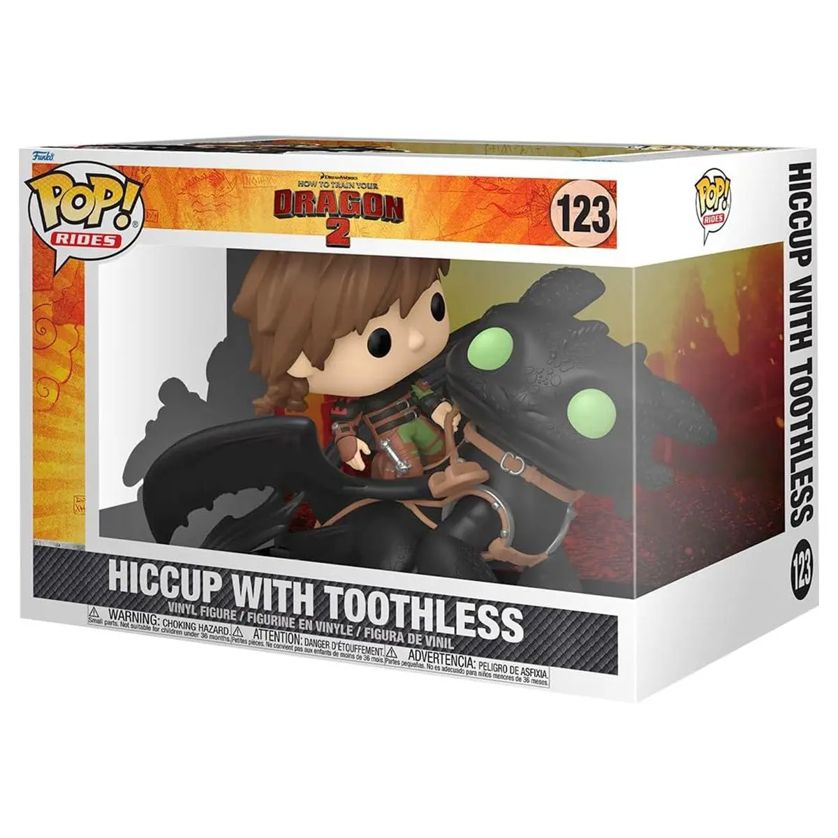 Funko Pop! Rides: How To Train Your Dragon 2: Hiccup With Toothless Deluxe Vinyl Figure #123 1
