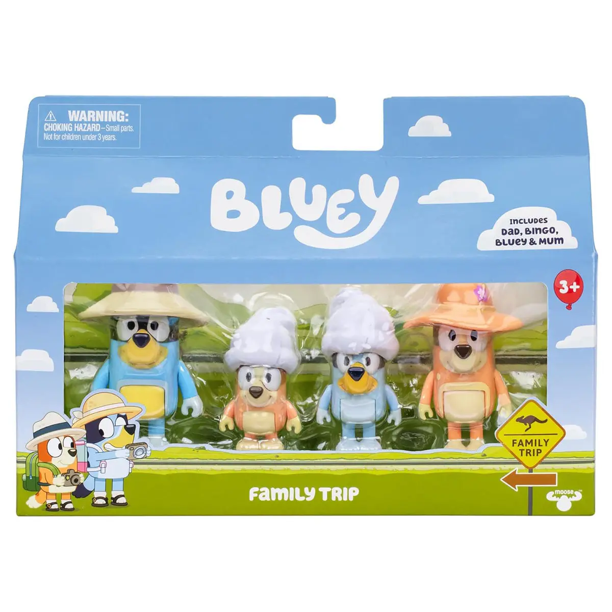 Bluey Family Trip Figures (4 Pack) 1