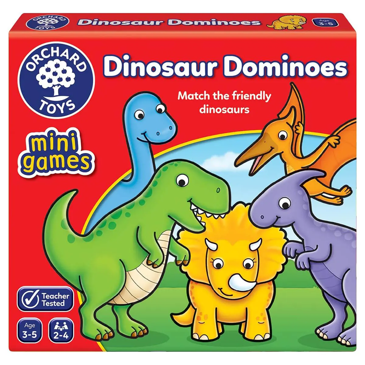 Orchard Toys Dinosaur Dominoes Mini Game 1