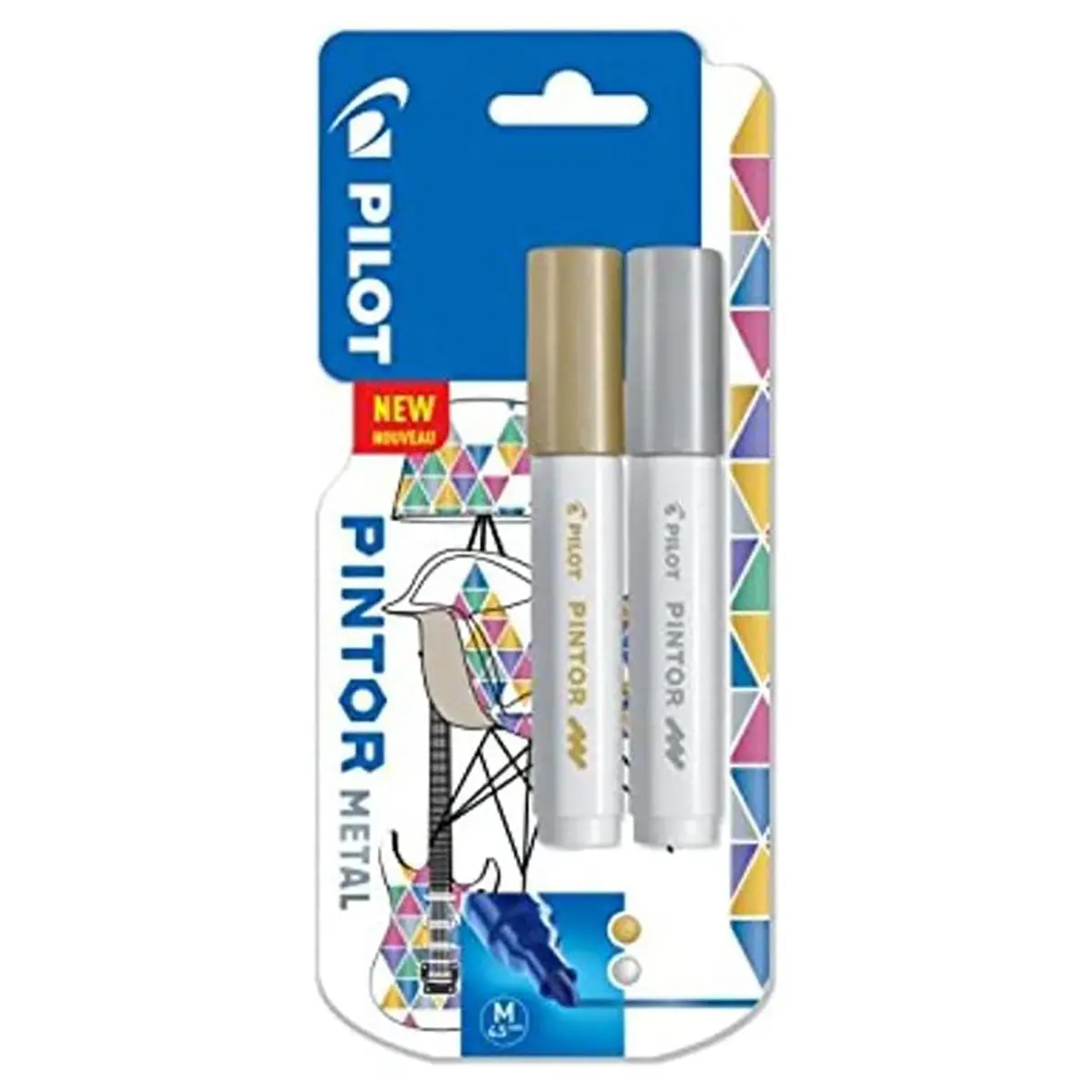 Pilot Pintor Metal Marker Bullet Tip Medium Line (2 Pack) 1