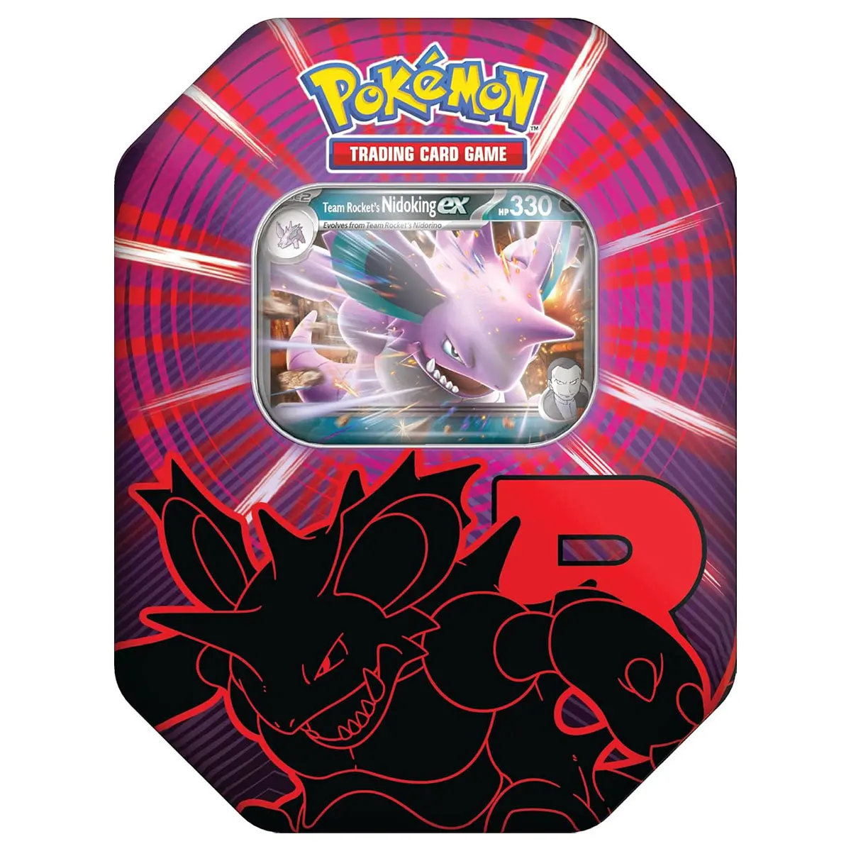 Pokémon Tcg: Team Rocket Tin - Team Rocket's Nidoking Ex 1