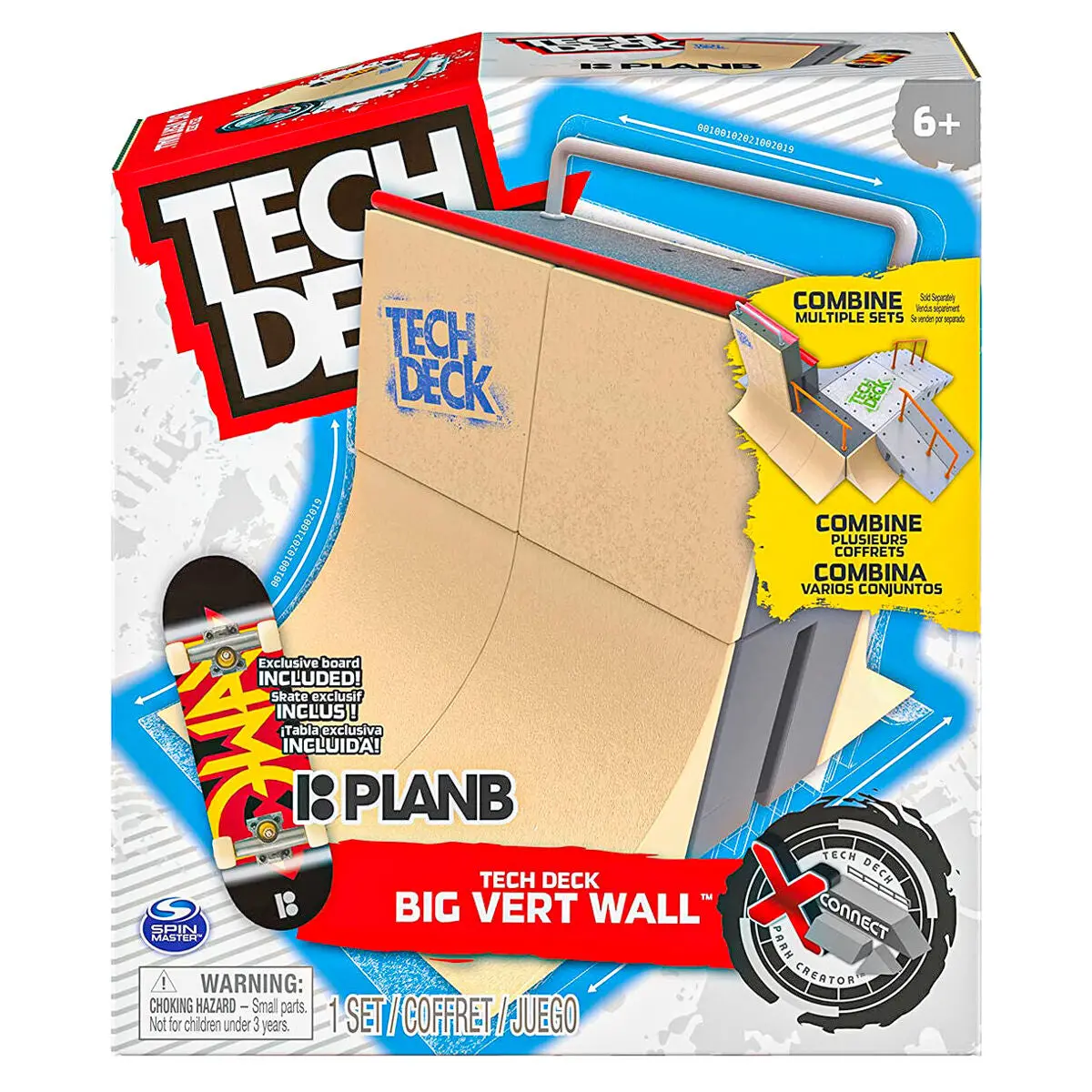Tech Deck Big Vert Wall X-Connect Park Creator Ramp Set 1