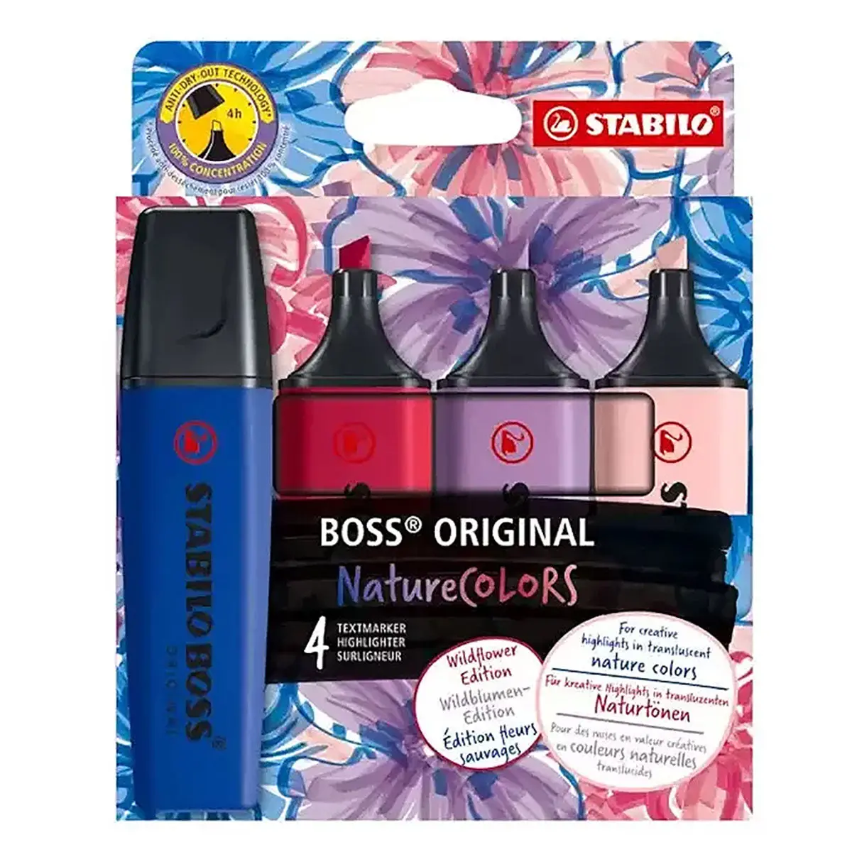 Stabilo Boss Original Naturecolors Wildflower Edition Highlighter (4 Pack) 1