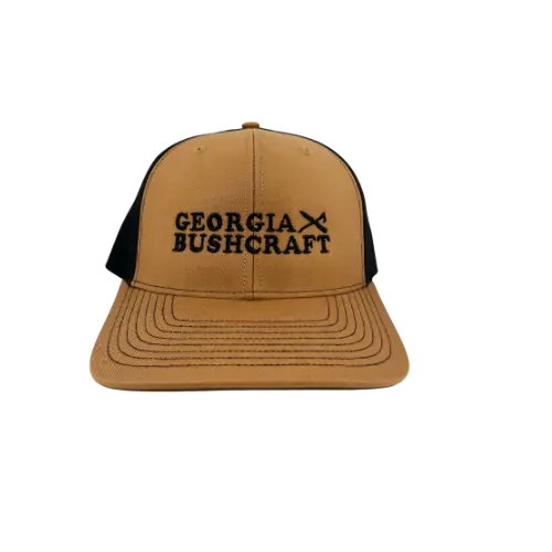 Georgia Bushcraft Logo Hat- Brown And Black 1