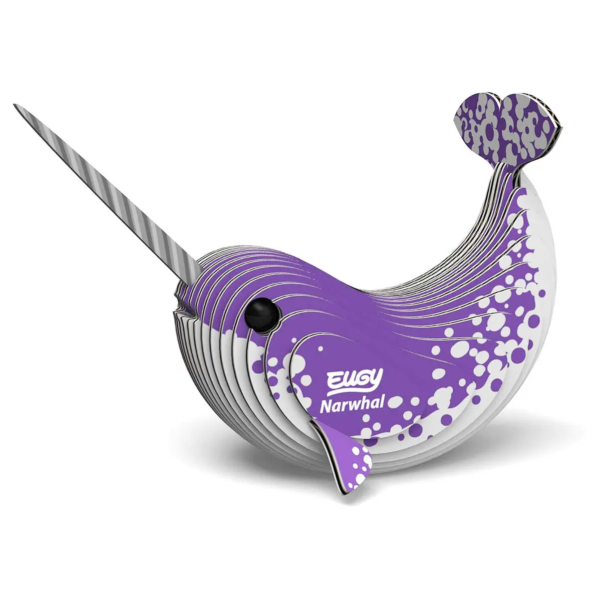 Eugy Narwhal 3D Cardboard Model Kit 1