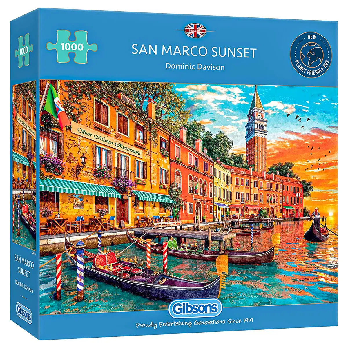 Gibsons San Marco Sunset 1000 Piece Jigsaw Puzzle 1
