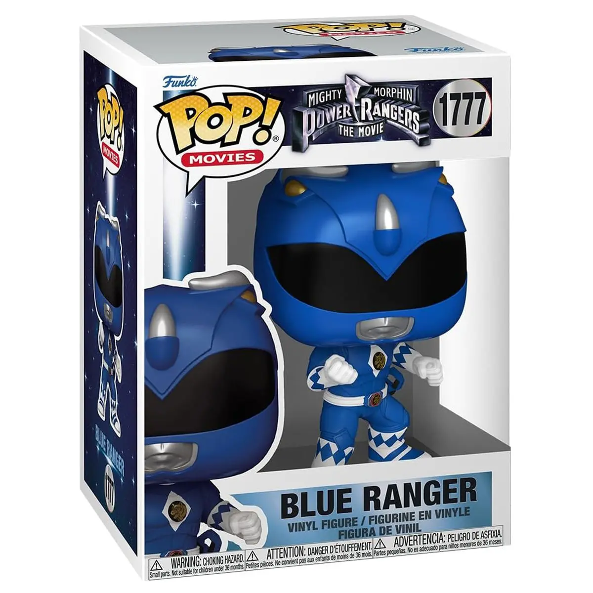 Funko Pop! Movies: Mighty Morphin Power Rangers The Movie: Blue Range Vinyl Figure #1777 1