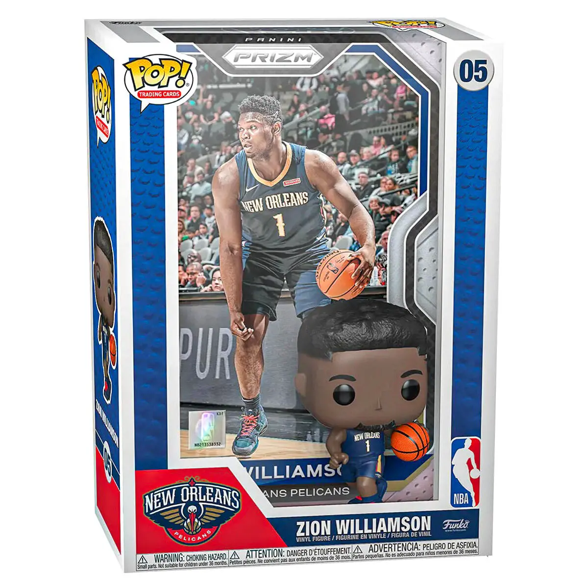 Funko Pop! Trading Cards: Nba New Orleans Pelicans Zion Williamson Vinyl Figure #05 1