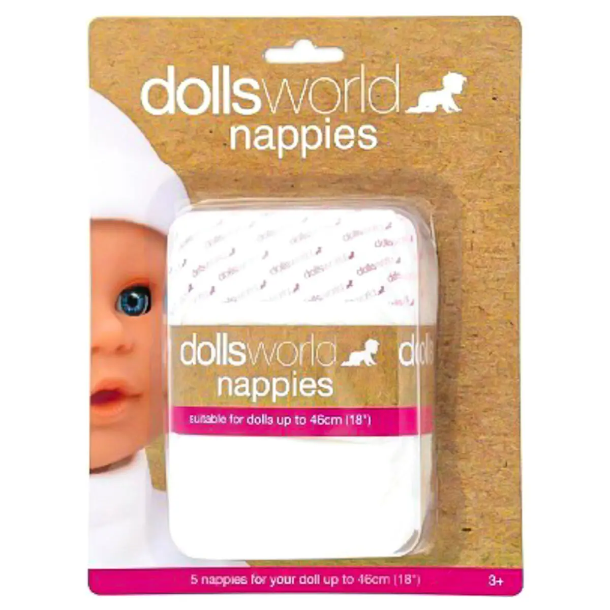 Dolls World Nappies (5 Pack) 1