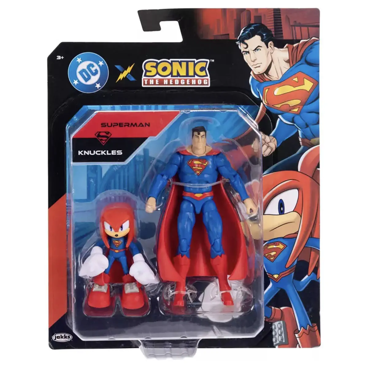 Dc X Sonic The Hedgehog Superman Knuckles Figures (2 Pack) 1