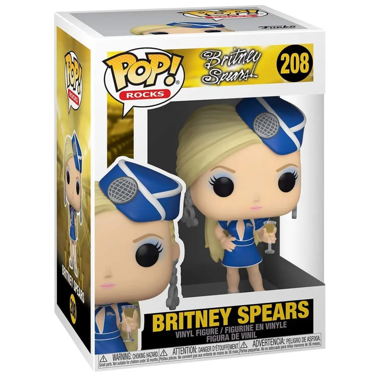 Funko Pop! Rocks: Britney Spears As Stewardess Vinyl Figure #208 1