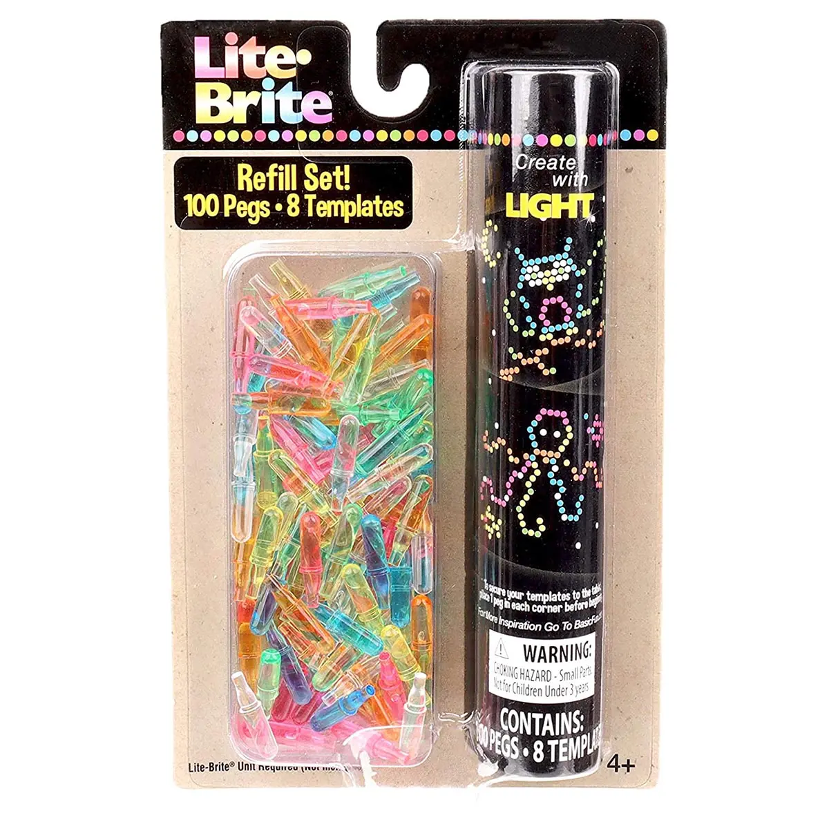 Basic Fun Lite-Brite Peg And Template Refill Set 1
