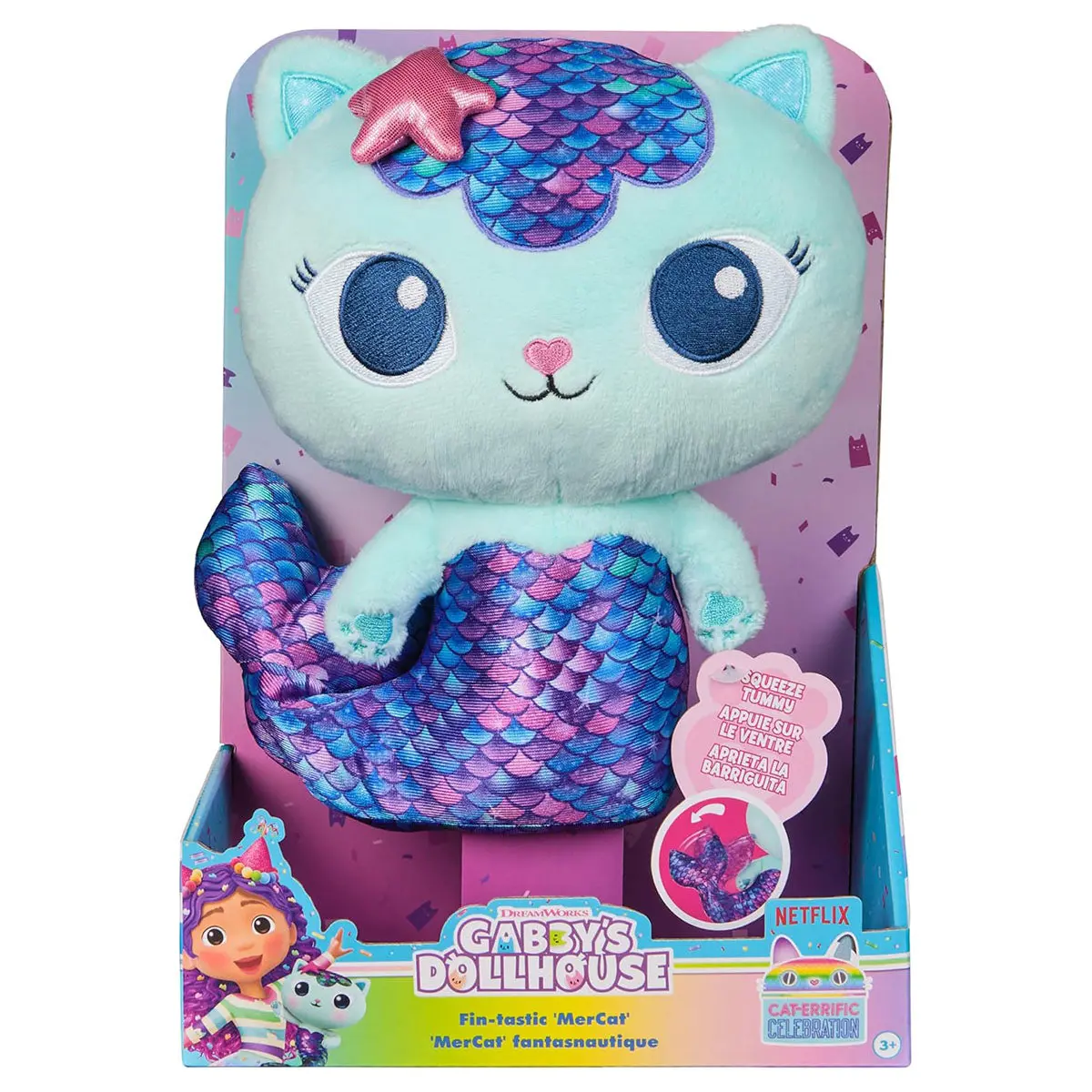 Gabby’S Dollhouse Fin-Tastic Mercat 25Cm Plush 1