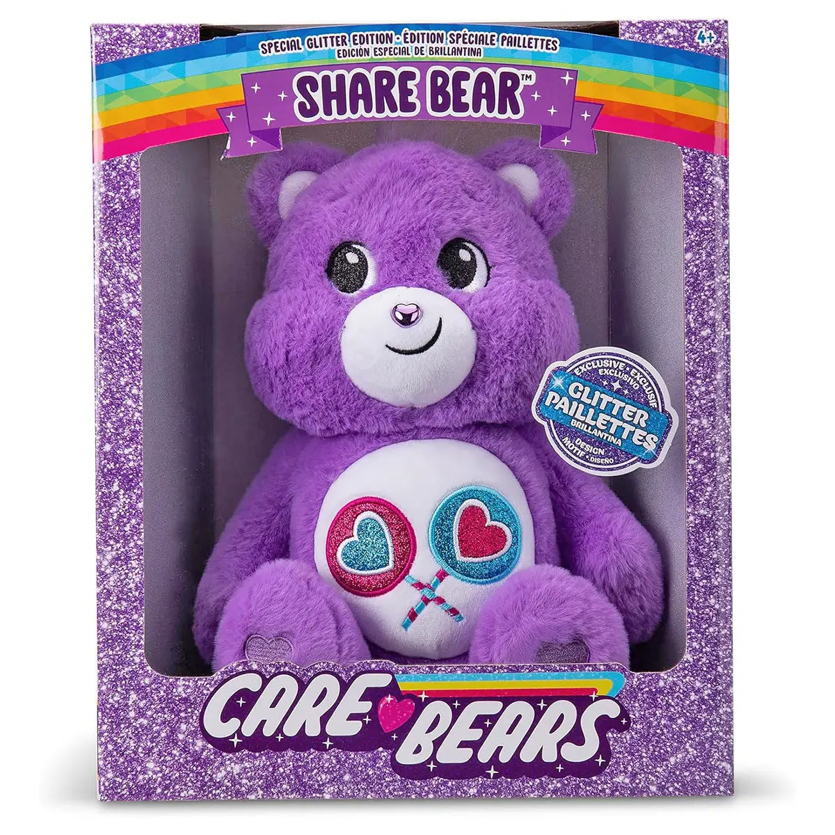 Care Bears Share Bear Special Glitter Edition 35Cm Plush (Uk Exclusive) 1