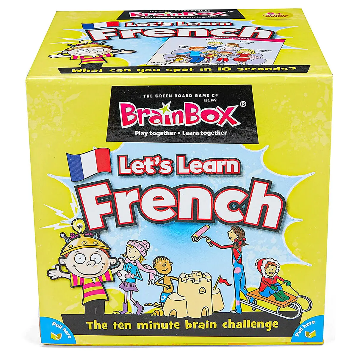 Asmodee Brainbox Let's Learn French Card Game 1