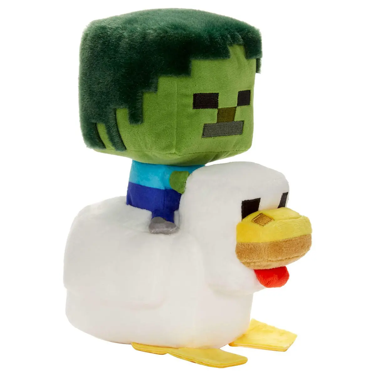 Minecraft Zombie Chicken Jockey 8" Deluxe Plush 1