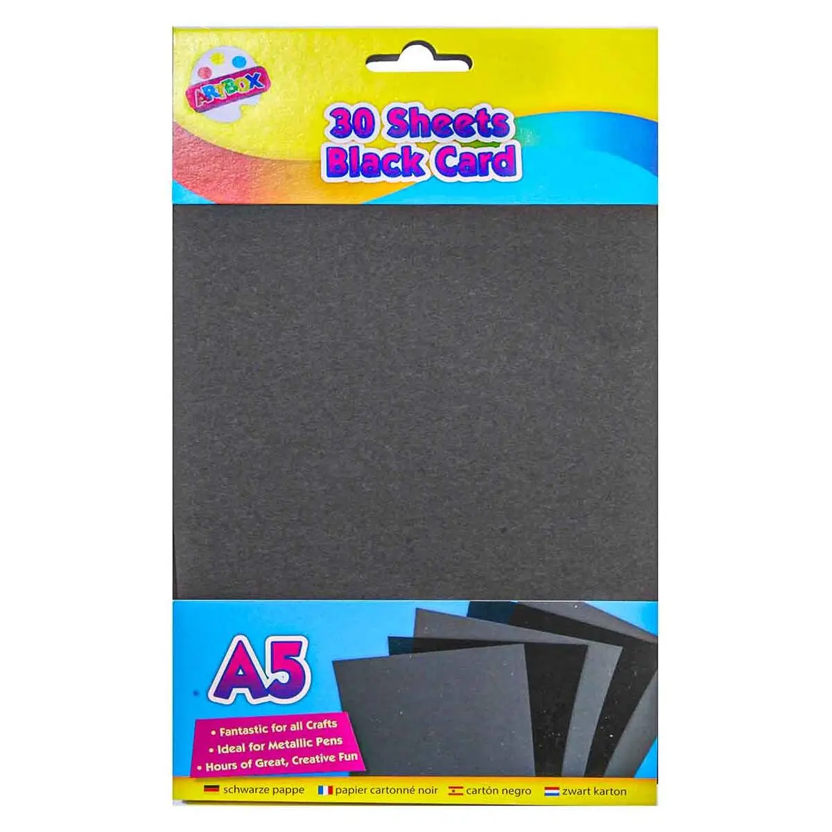 Artbox 30 Sheets A5 Black Card 1
