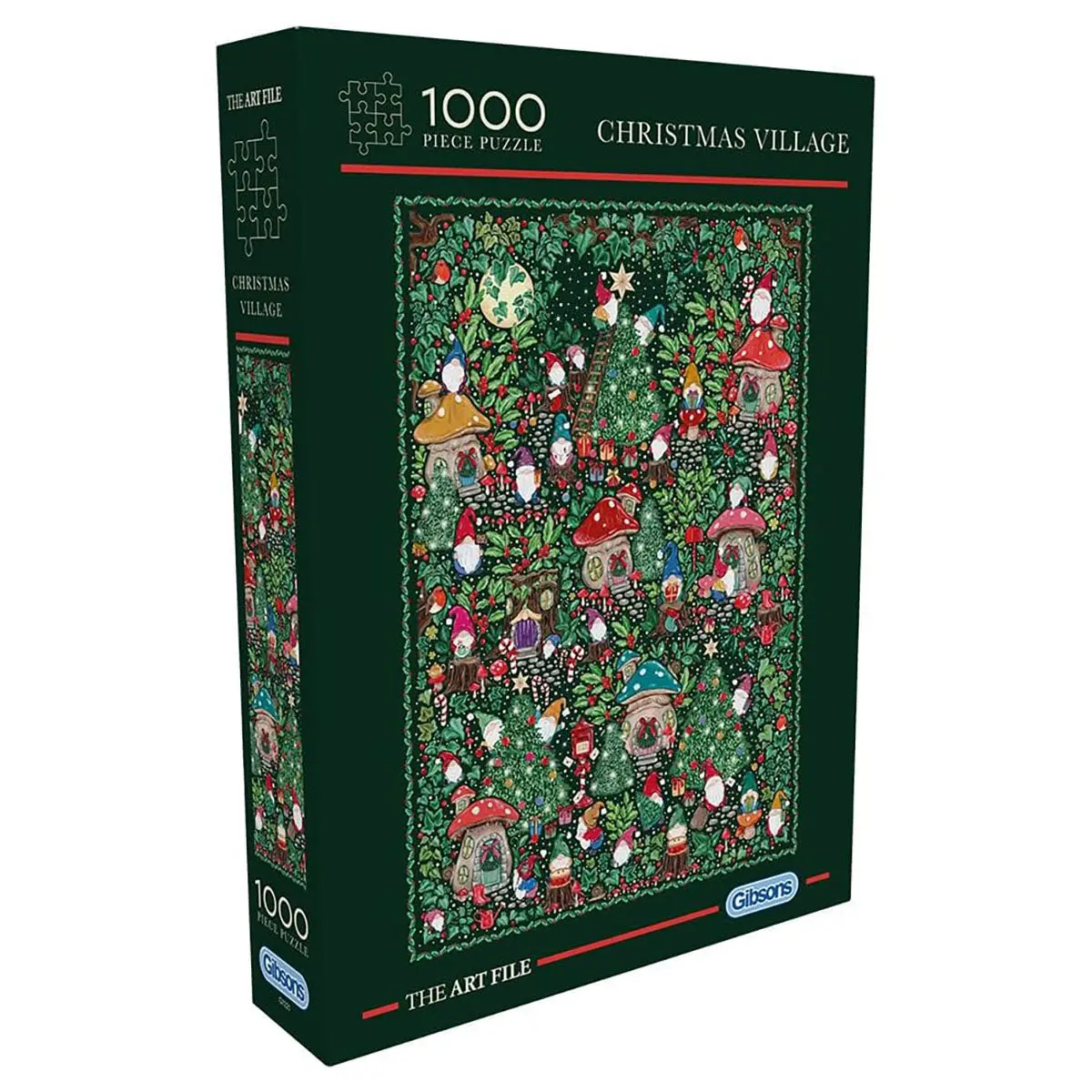 Gibsons The Art File: Christmas Village 1000 Piece Jigsaw Puzzle 1