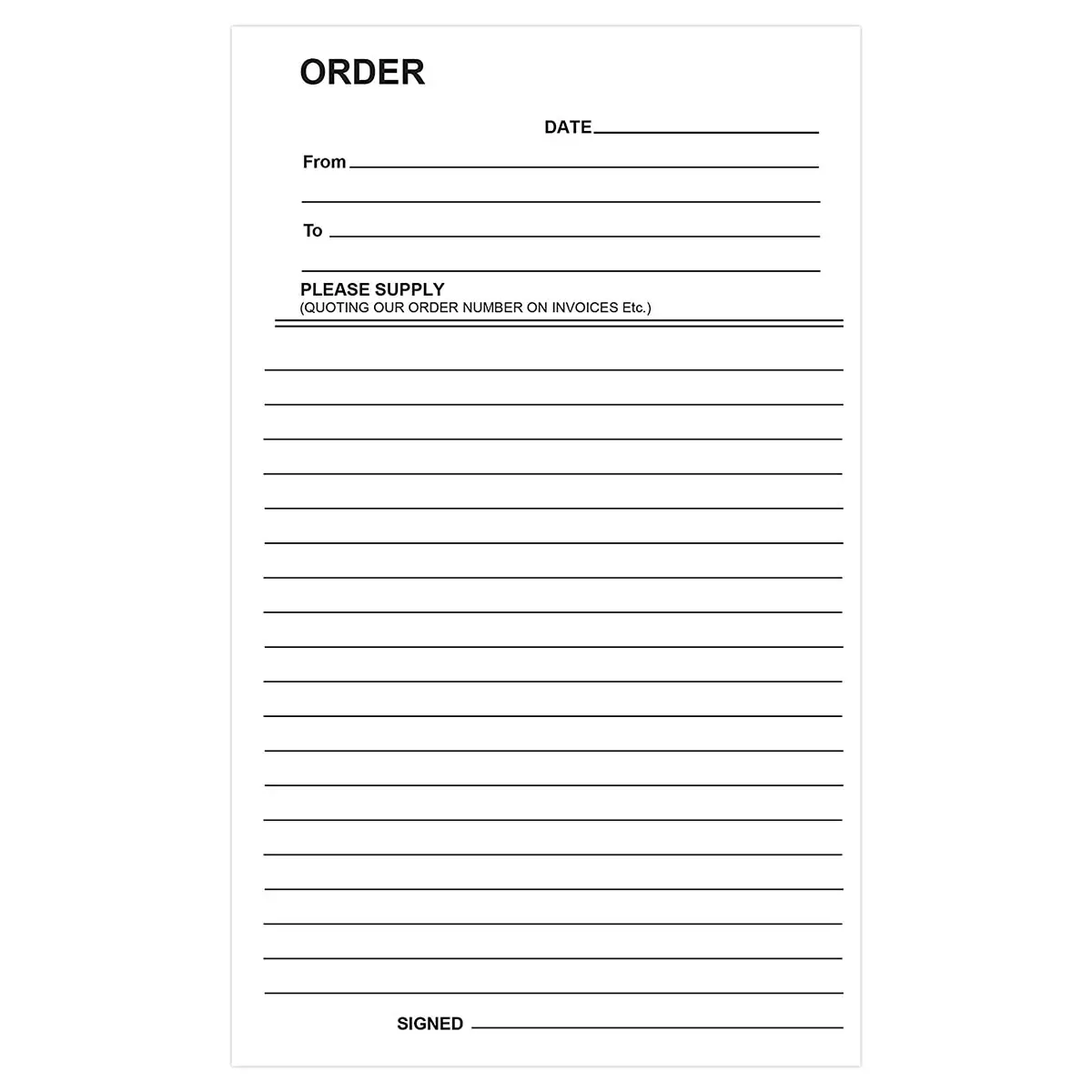 Silvine Order Duplicate Book 2