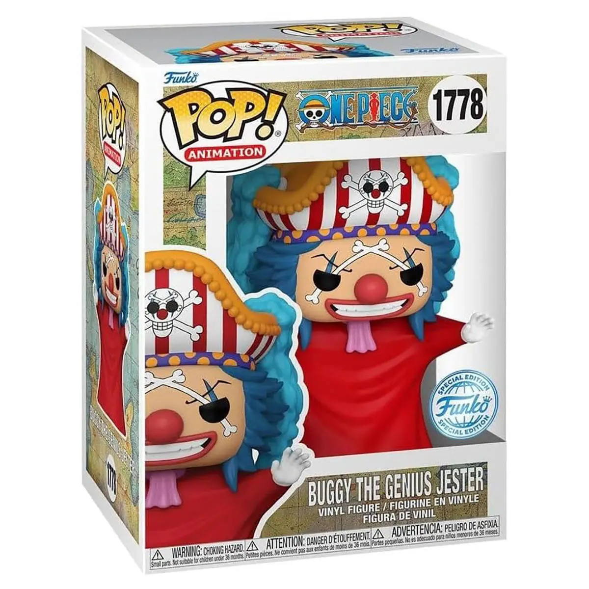 Funko Pop! Animation: One Piece: Buggy The Genius Jester Vinyl Figure #1778 1