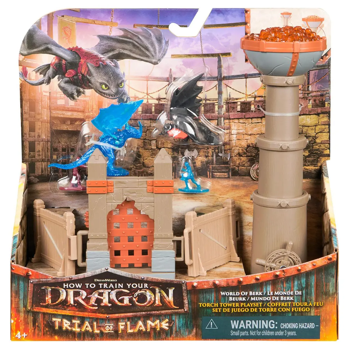 How To Train Your Dragon Trial Of Flame Torch Tower Playset 1