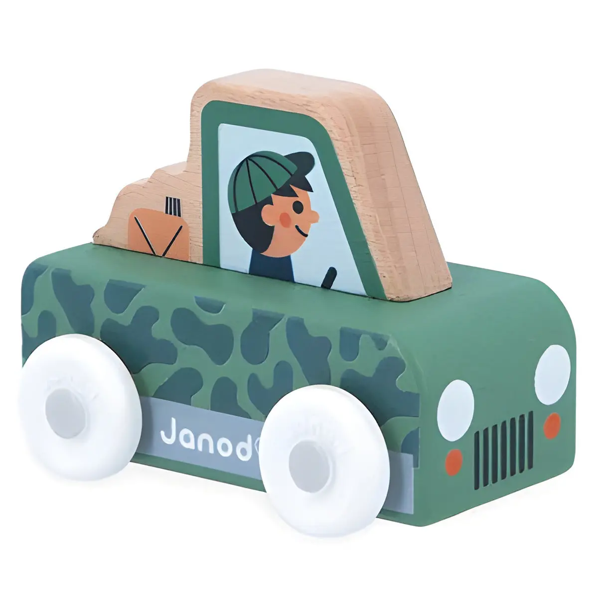 Janod Cross Roads Mountain Valley Wooden All-Terrain Car 1