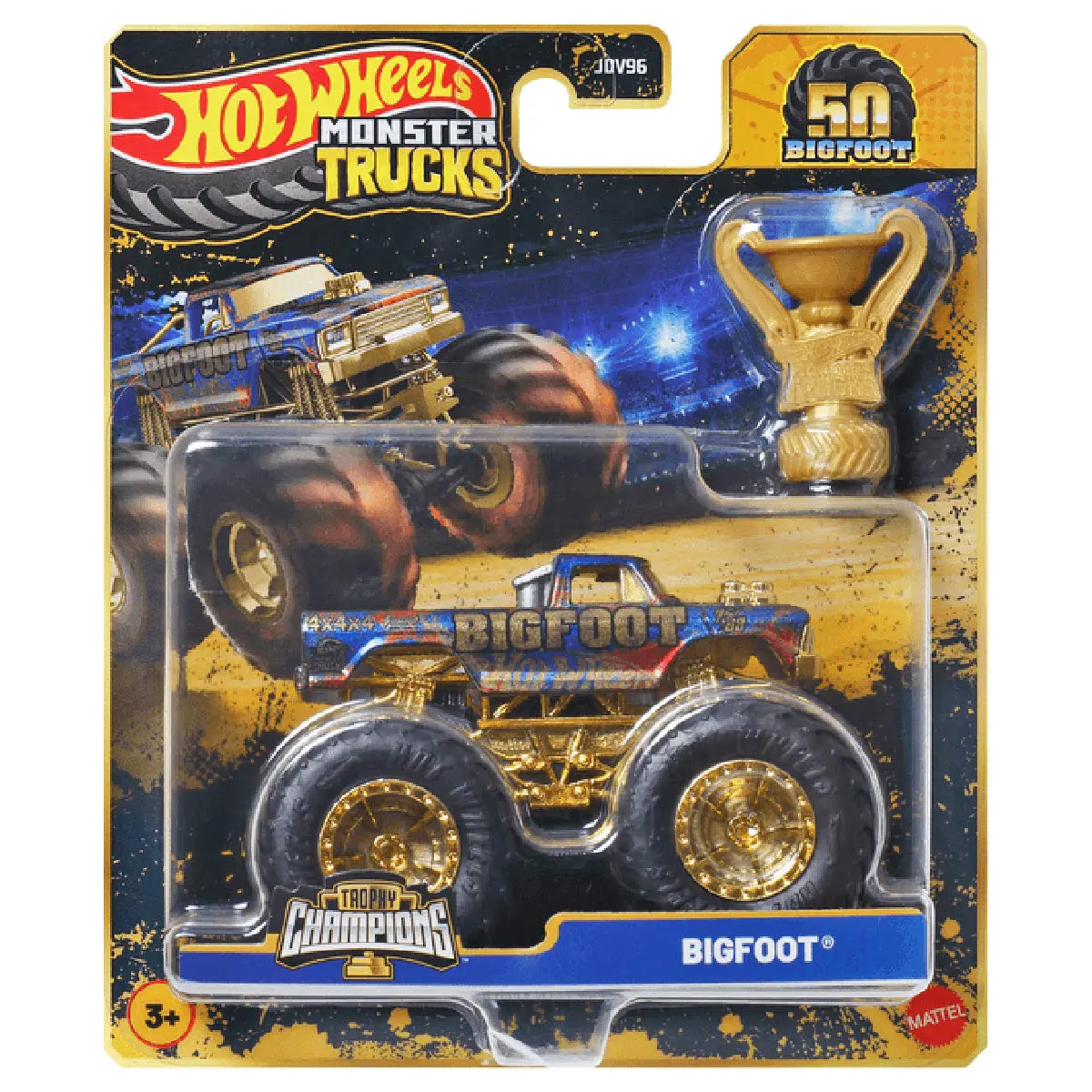 Hot Wheels Monster Trucks Trophy Champions Bigfoot Vehicle 1