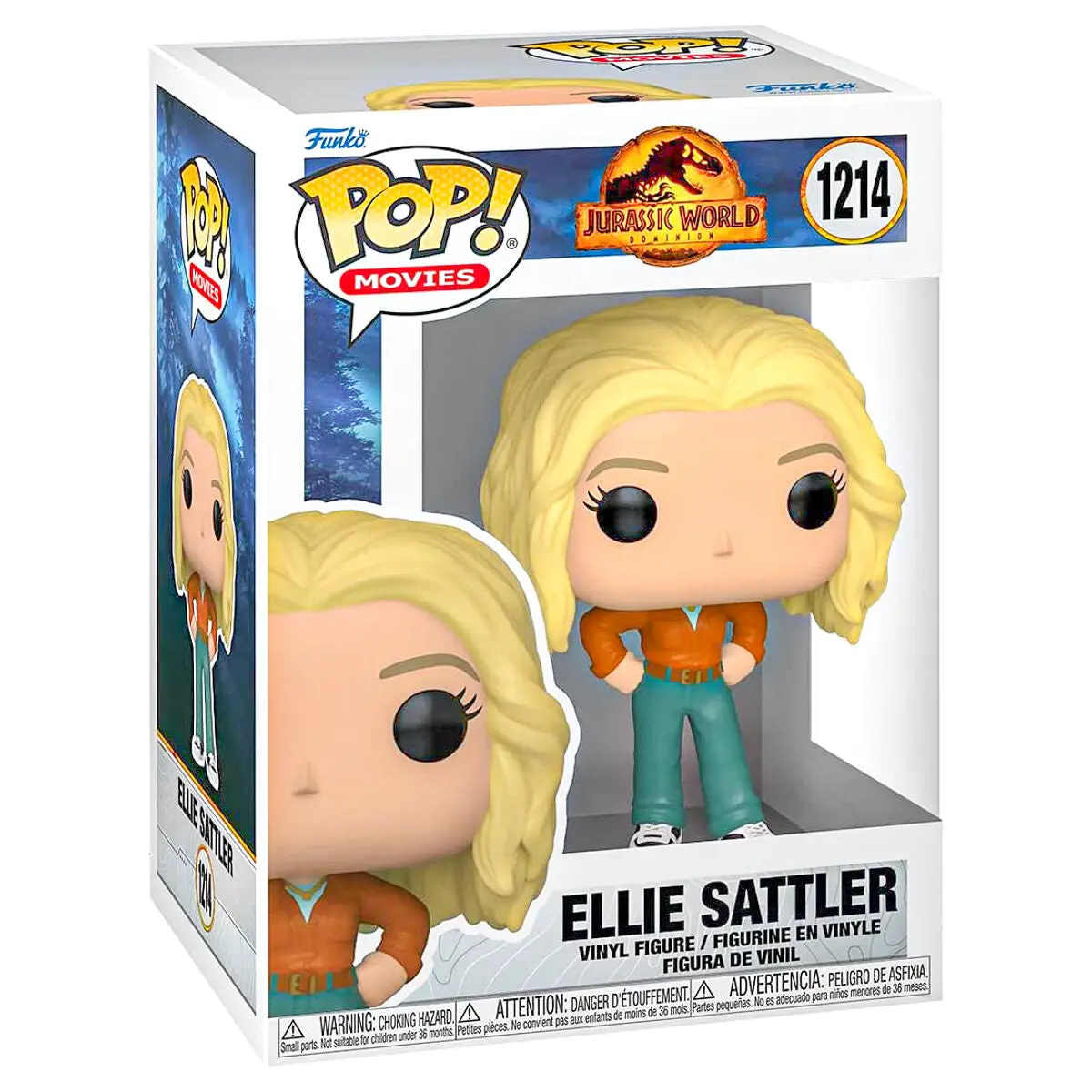 Funko Pop! Movies: Jurassic World: Dominion Ellie Sattler Vinyl Figure #1214 1