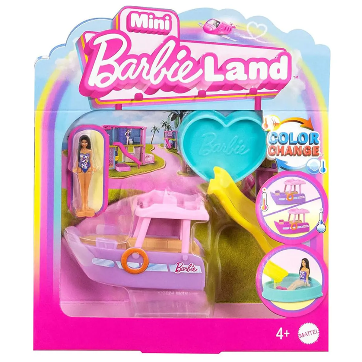 Barbie Mini Barbieland Colour Change Boat Playset 1