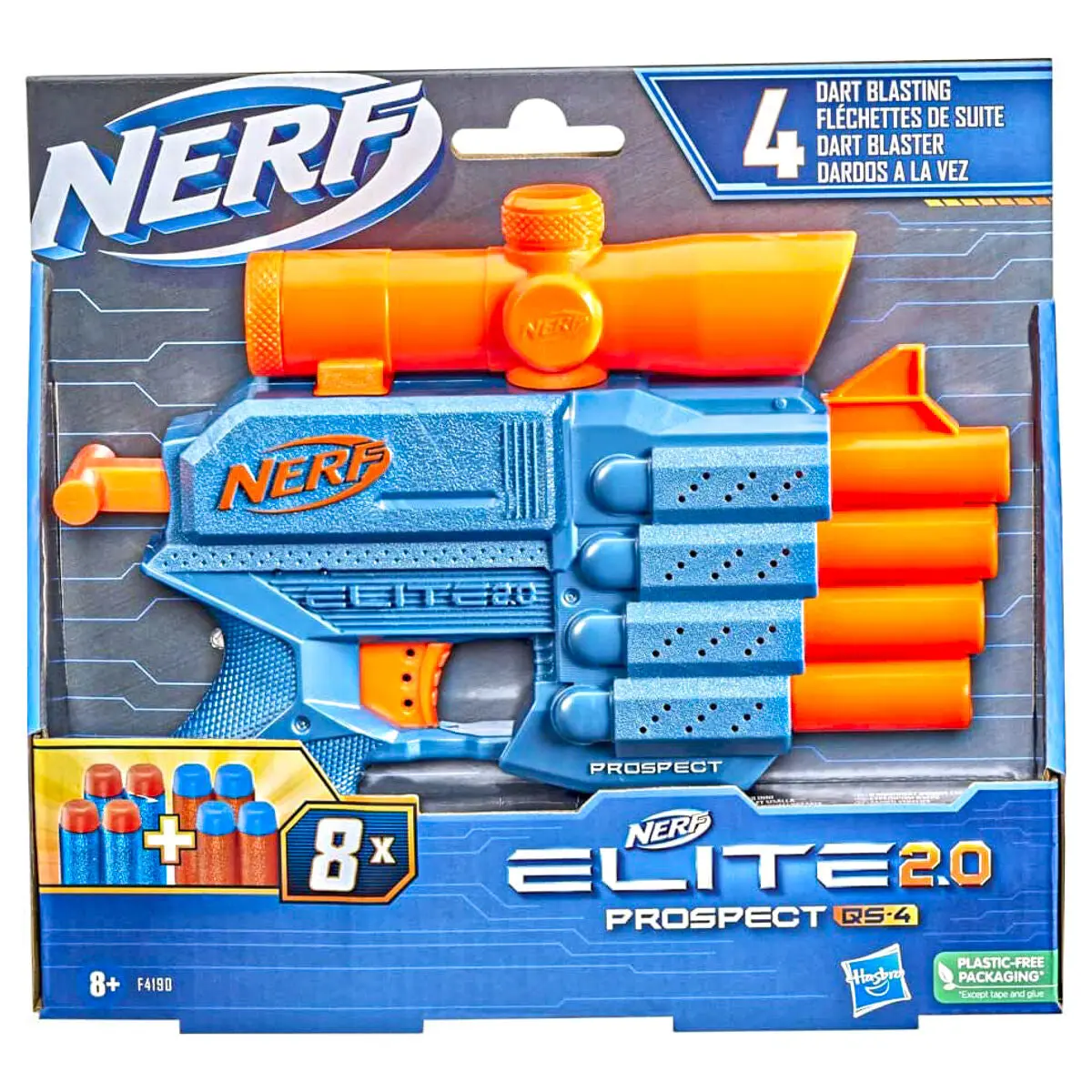 Nerf Elite 2.0 Prospect Qs-4 Foam Dart Blaster 1