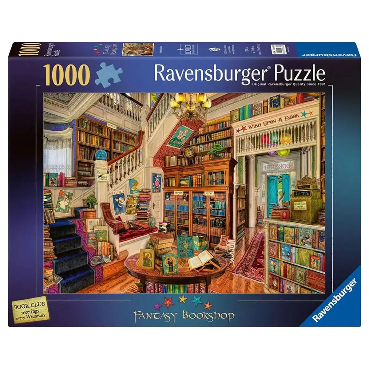 Ravensburger Fantasy Bookshop 1000 Piece Jigsaw Puzzle 1