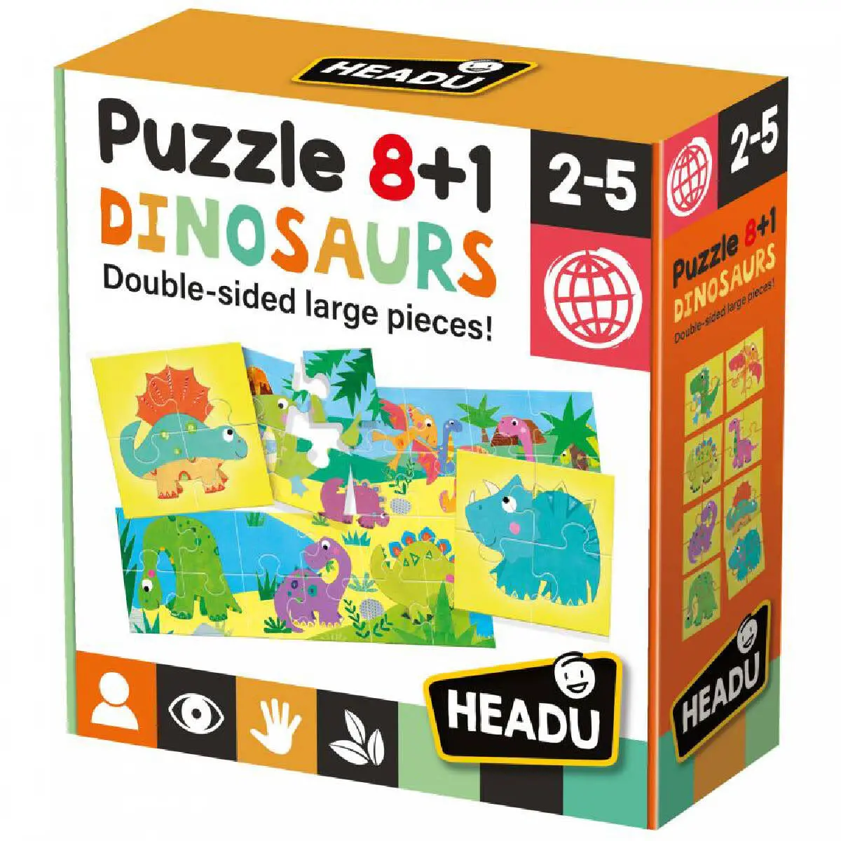Headu Puzzle 8+1 Dinosaurs 1