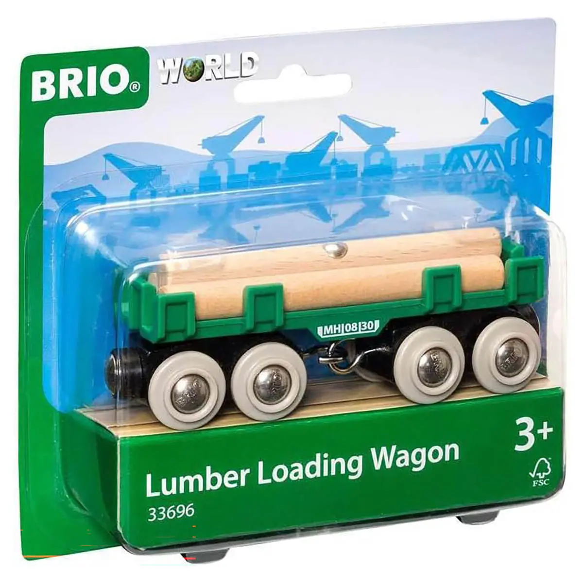 Brio World: Lumber Loading Wagon 1