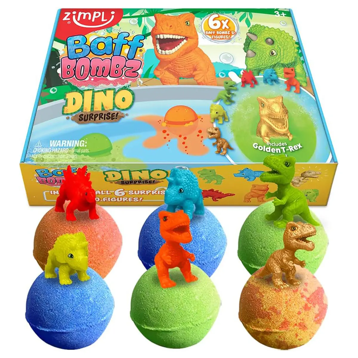 Zimpli Baff Bombz Dino Surprise! (6 Pack) 1