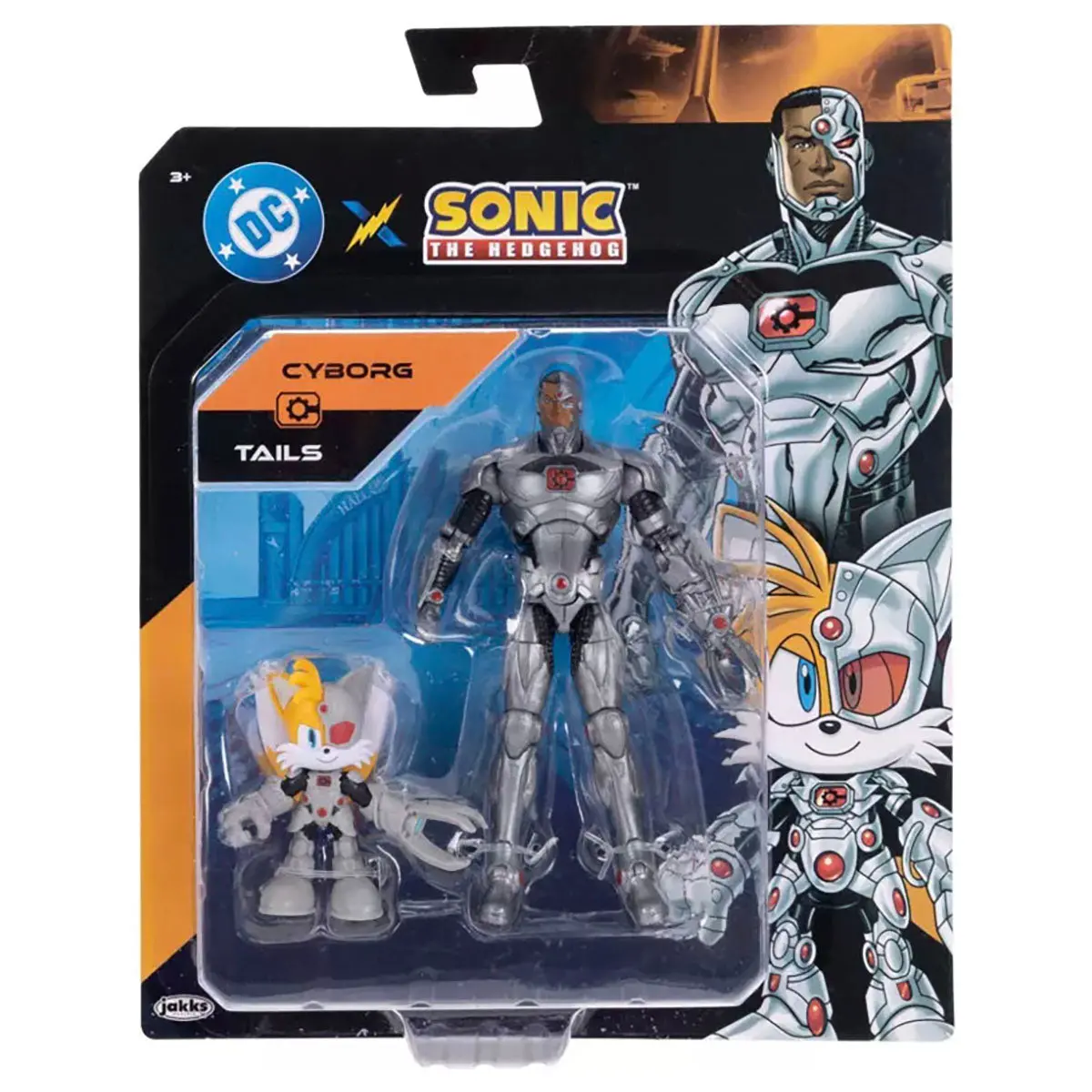 Dc X Sonic The Hedgehog Cyborg Tails Figures (2 Pack) 1