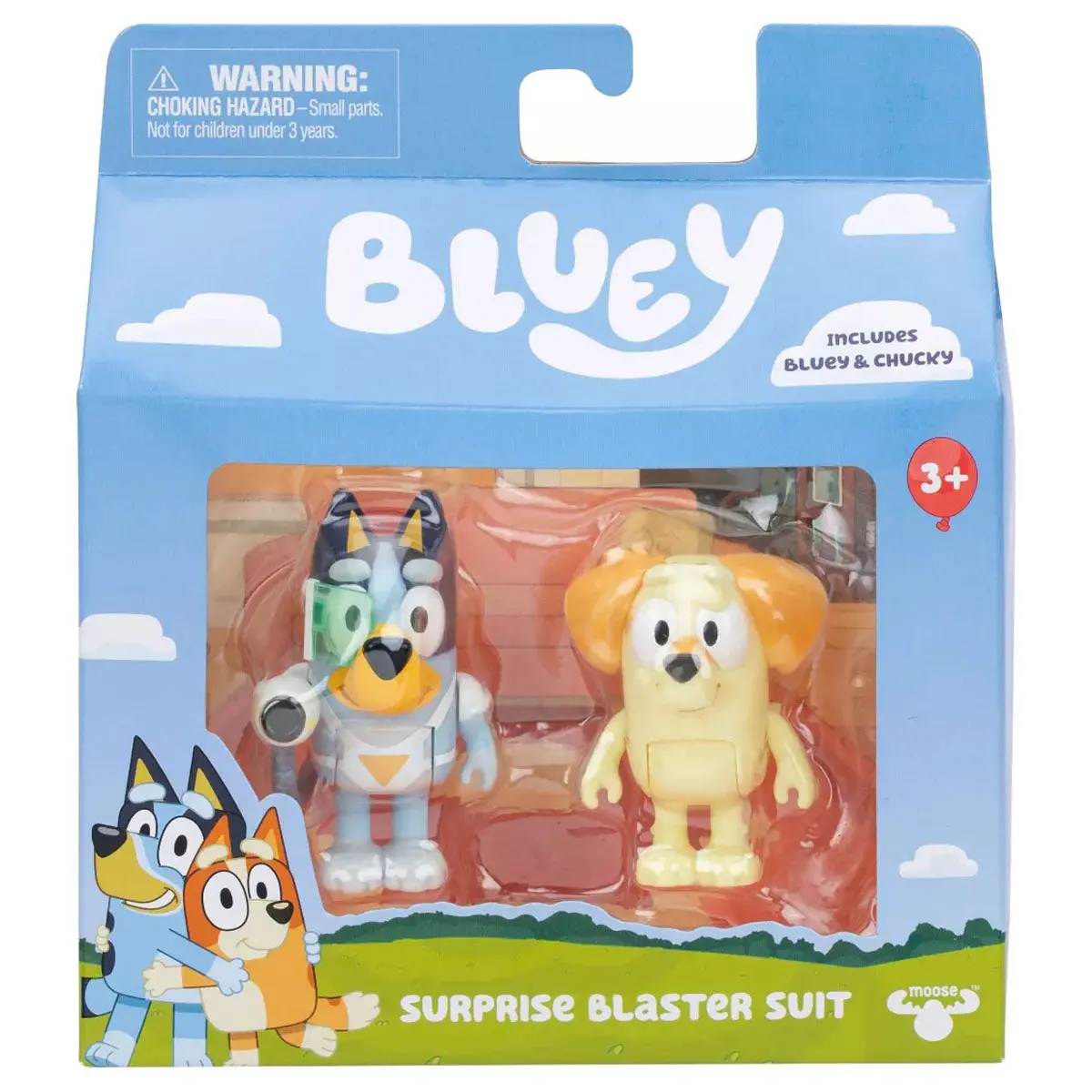Bluey Surprise Blaster Suit Figures (2 Pack) 1