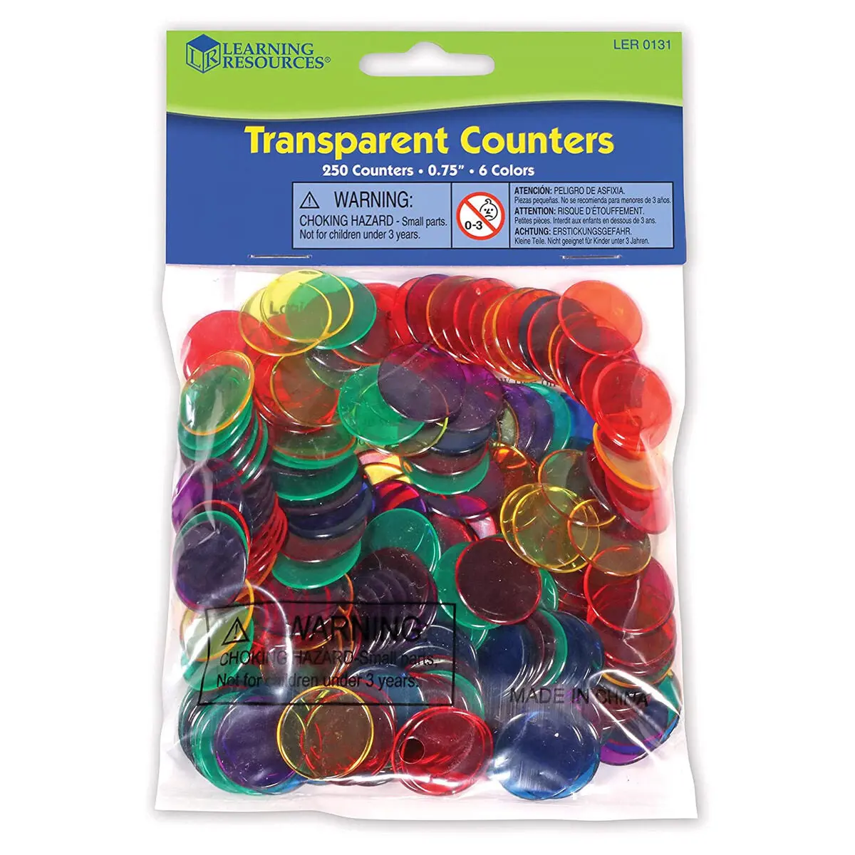 Learning Resources Transparent Counters (250 Pack) 1