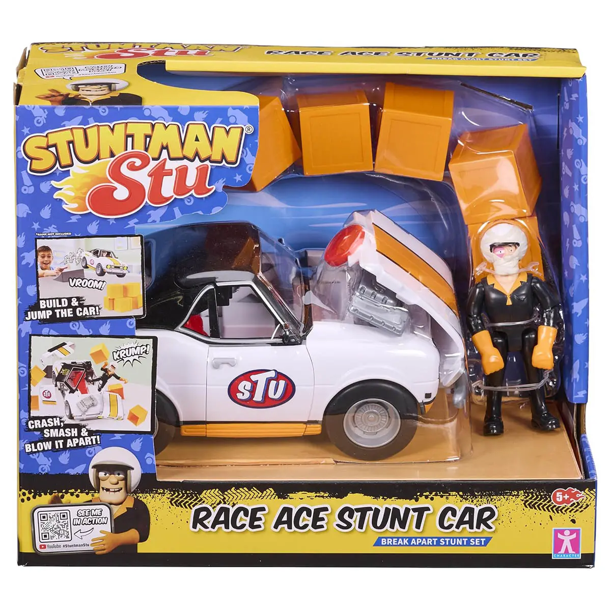 Stuntman Stu Race Ace Stunt Car Break Apart Stunt Set 1