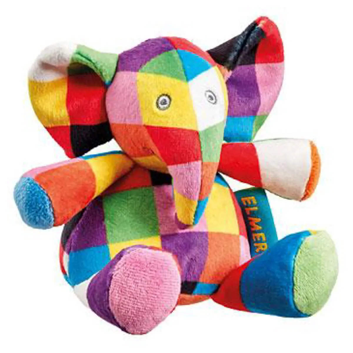 Elmer Rattle Soft Toy 1