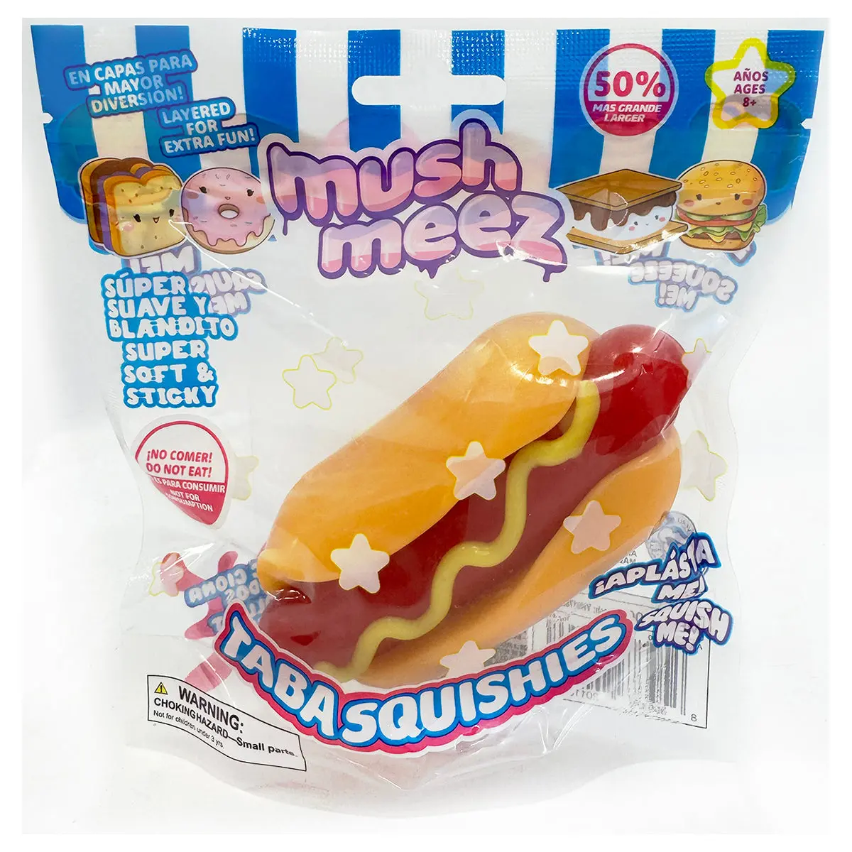 Mushmeez Taba Squishies Hot Dog Sensory Toy 1