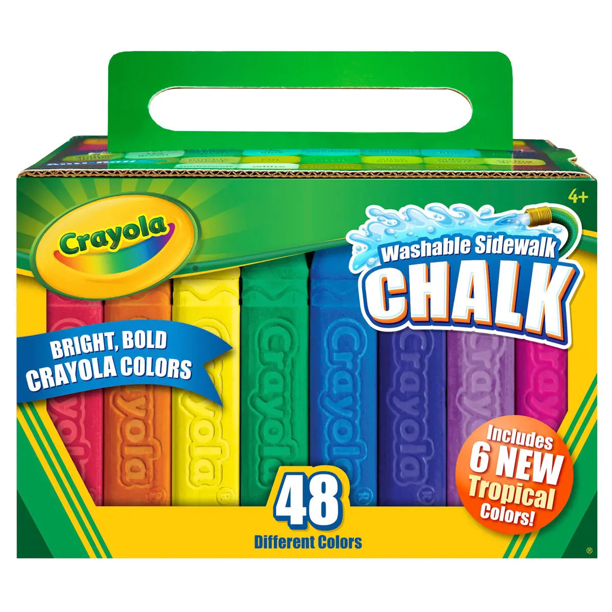 Crayola Washable Sidewalk Chalks Pack Of 48 1