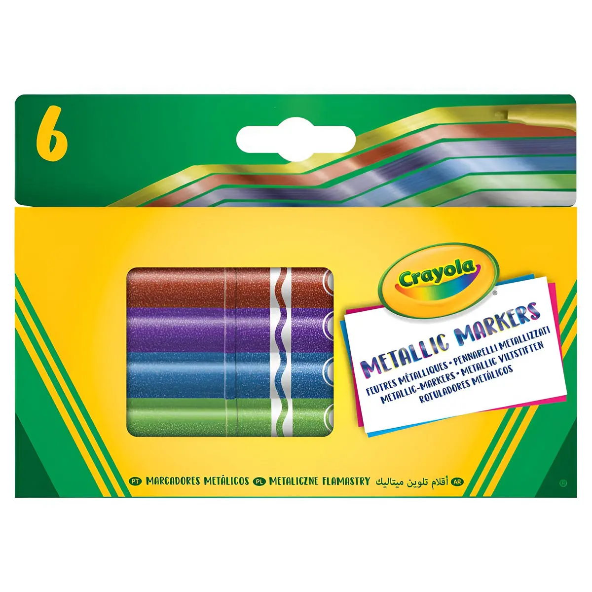 Crayola Metallic Markers (6 Pack) 1