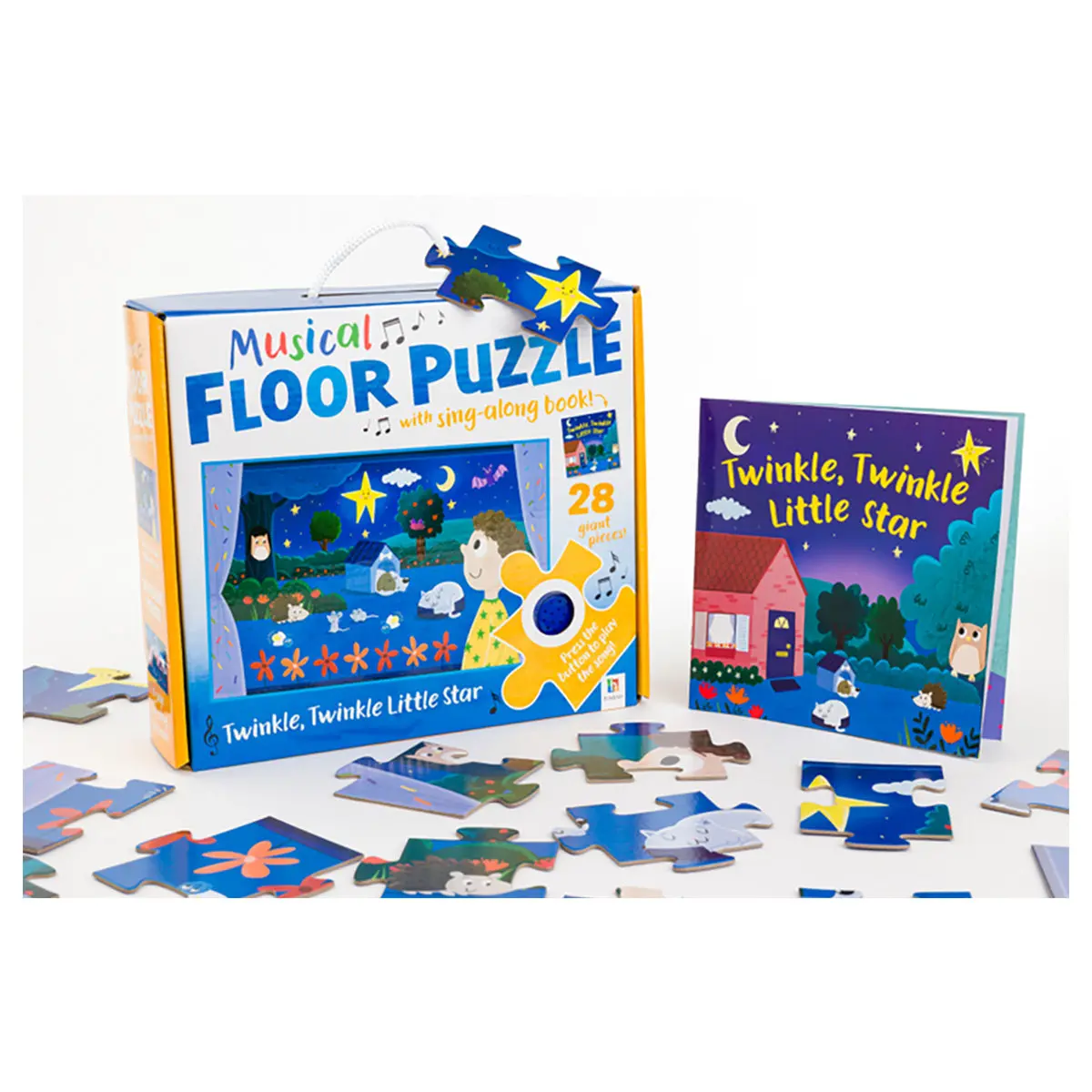 Musical Floor Puzzle With Twinkle, Twinkle Little Star Sing-A-Long Book 2
