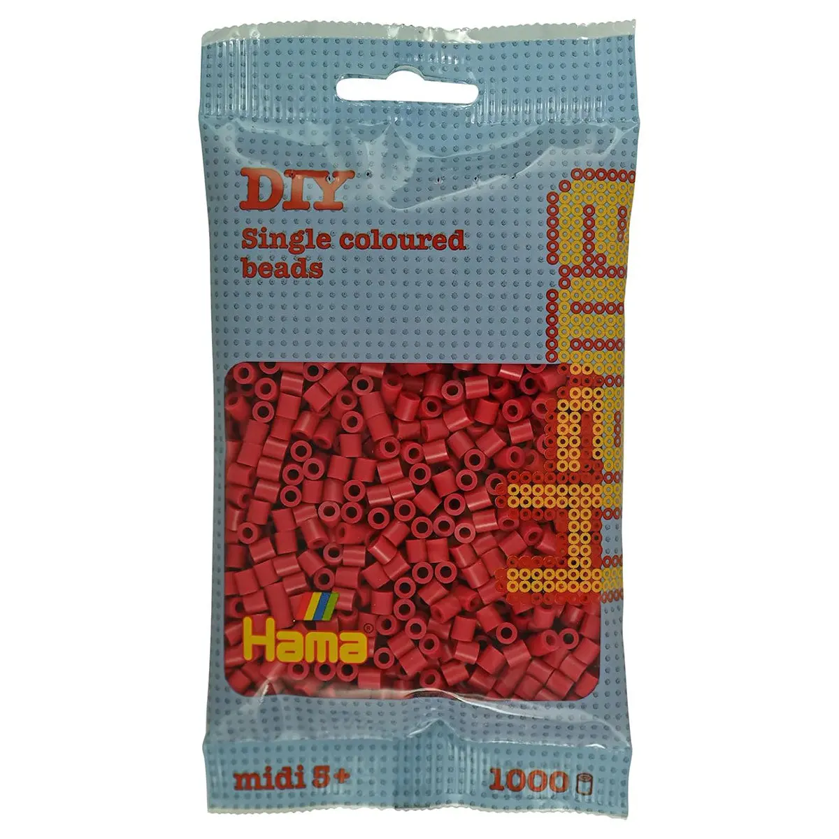 Hama Midi 1000 Cherry Red Beads 1