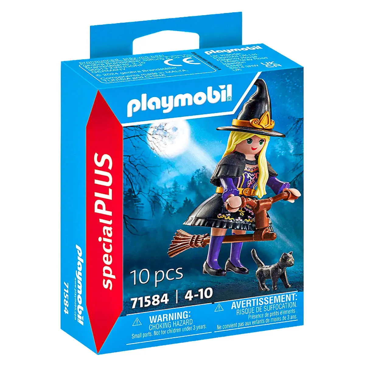 Playmobil Special Plus: Witch With Cat Figure 1