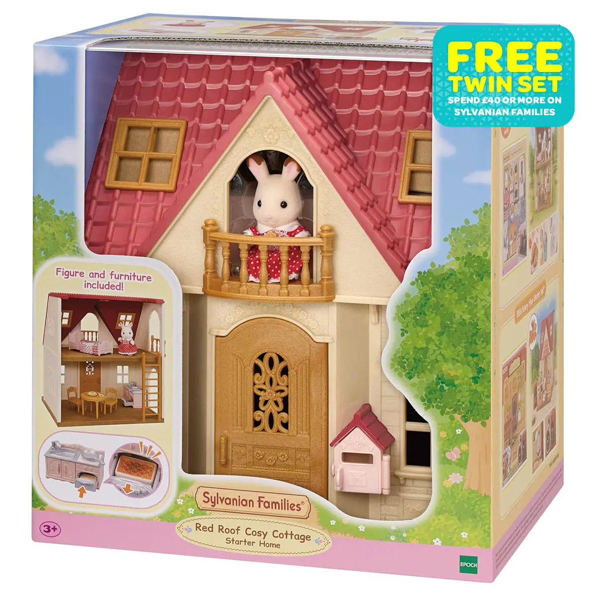 Sylvanian Families Red Roof Cosy Cottage Playset 1